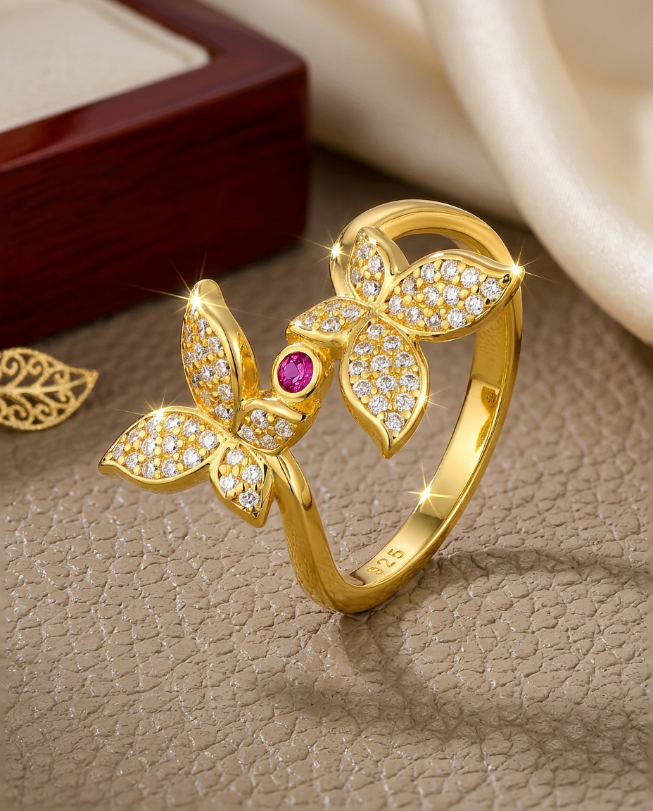 Ruby Wing Ring