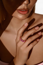 Pink Crown Ring